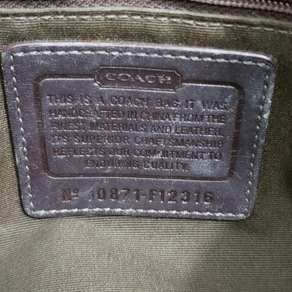 Coach Signature Patchwork shoulder hobo purse - Picture 4 of 8